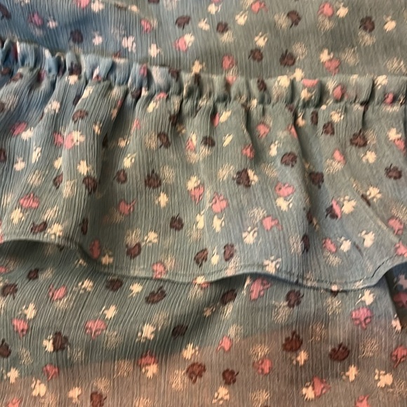 American eagle baby doll mini dress size 2 spaghetti straps teal - Picture 5 of 7